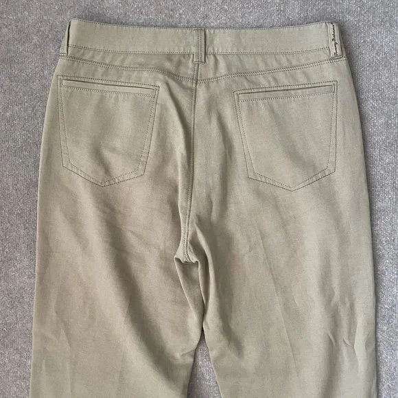 Tommy Bahama Pants Mens 34x34 Beige Khaki Lyocell Cotton Casual ACTUAL 34x31 - Picture 9 of 11